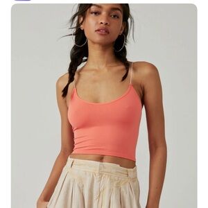 NWOT free people skinny strap brami watermelon xs/s